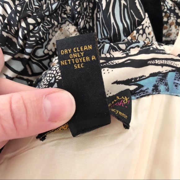 Tracy Reese 100% silk ruched strapless dress - Picture 7 of 7